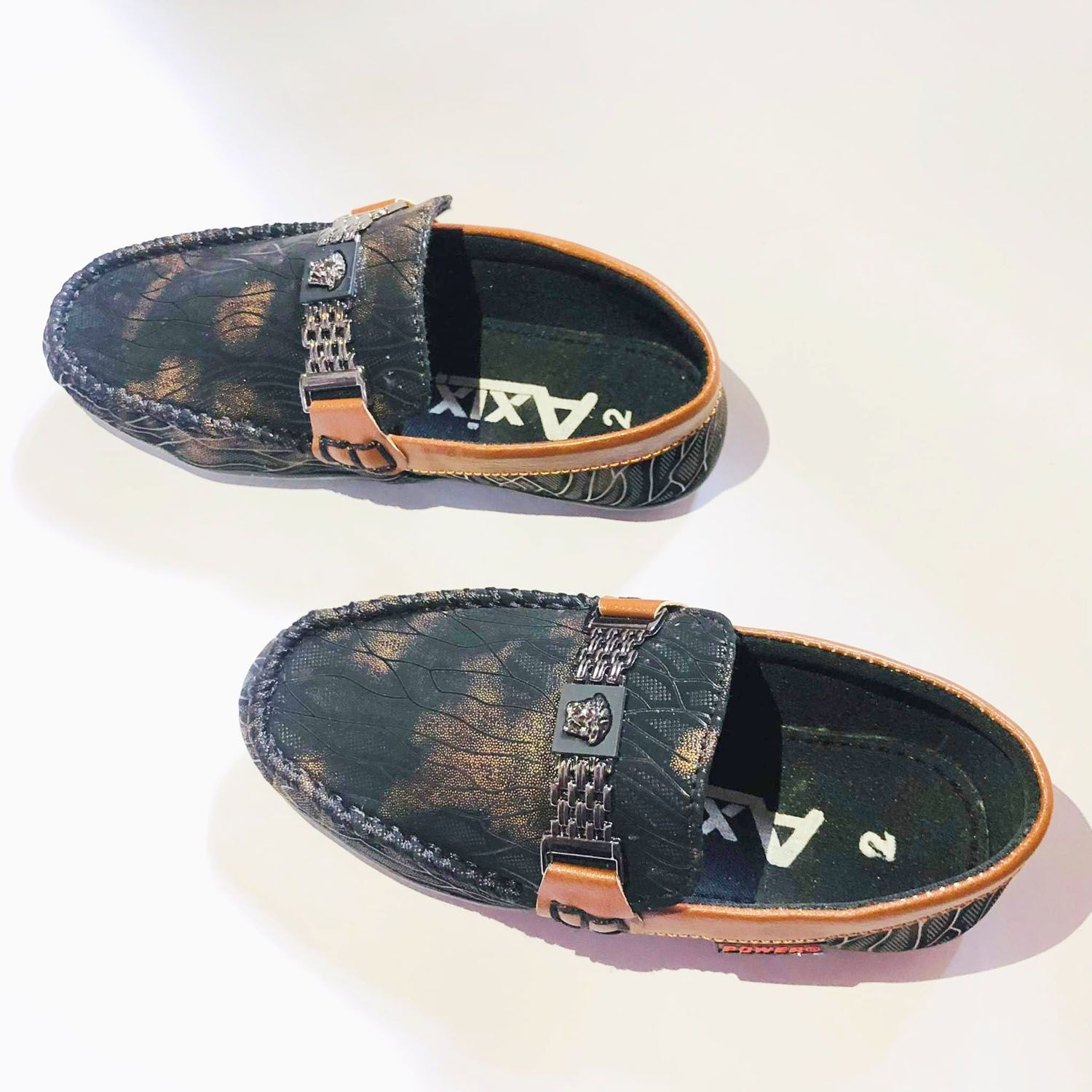 2 to 8 Yrs Kids Black Casual Stylish Leather Loafer Anti-slip Boy's Shoes