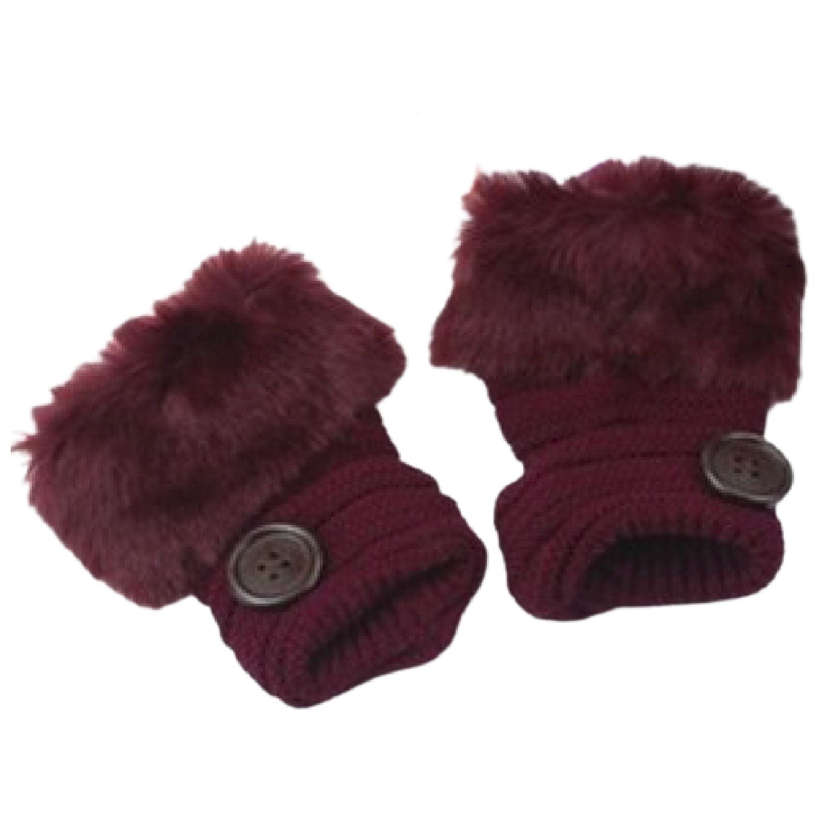 Wrist Gloves Solid Color Knitted Wrist Length Gloves