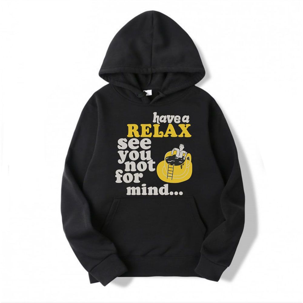 HAVE A RELAX SEE U NOT FOR MIND winter exclusive HOODIE by HASAN`S GALLERY