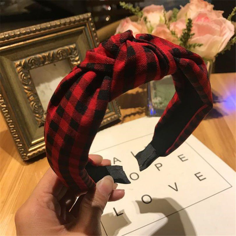 【ALLGOOD】1Pc Korean Woman Stripes Headband WiSiFabric Elastic Girl Hairband Elegant Sweet Hair Accessories