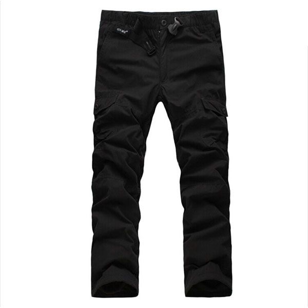 Men's Winter Warm Thick Pant Double Layer Fleece     Cotton Long Trouser Male Baggy Cargo Pant Men