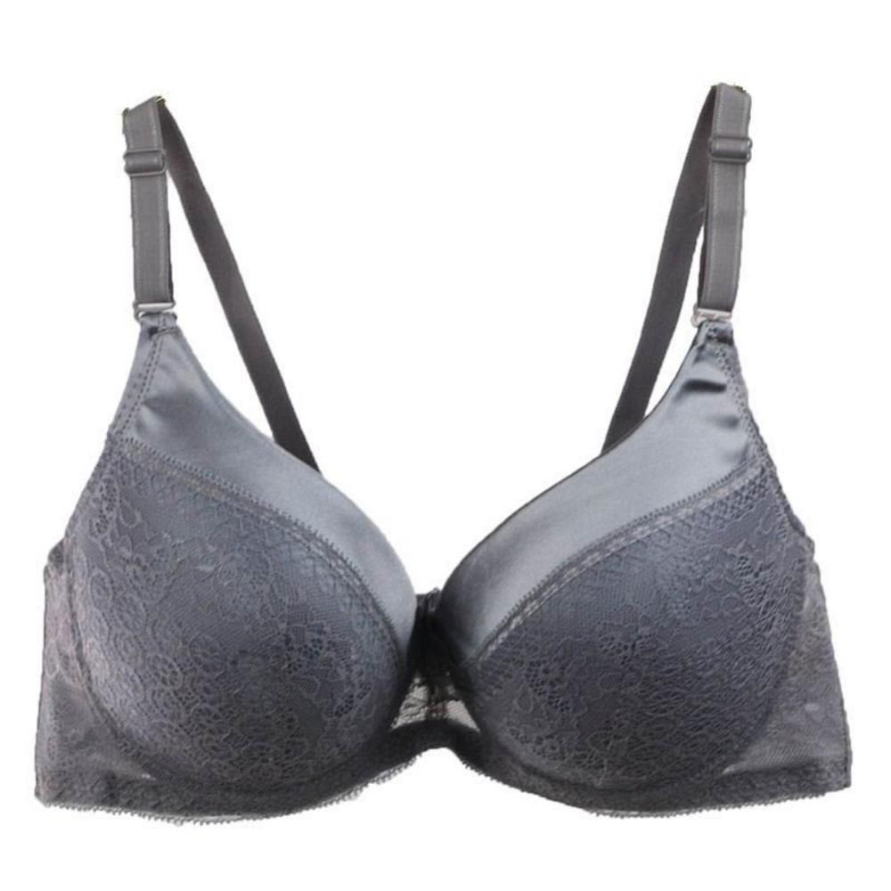 Classic Women Brassiere Bra Big Size 85D 90D Full Cup mother Lace Push Up Blue Ladies Underwear Female Lingerie Bra Top
