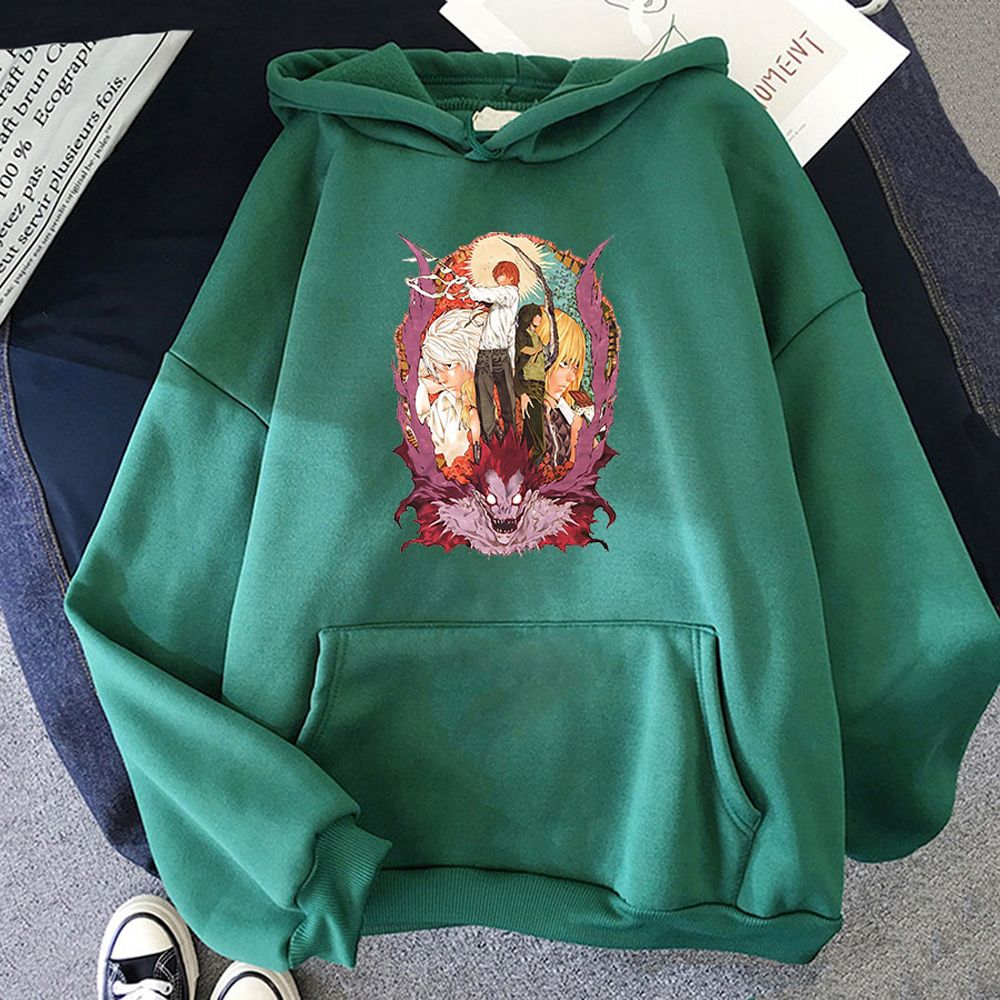 Japanese Anime Death Note Hoodie Men Sweatshirt Hoody Sudadera Misa Ryuk Shinigami Hoodies Male Harajuku Kawaii Manga Eye Hooded