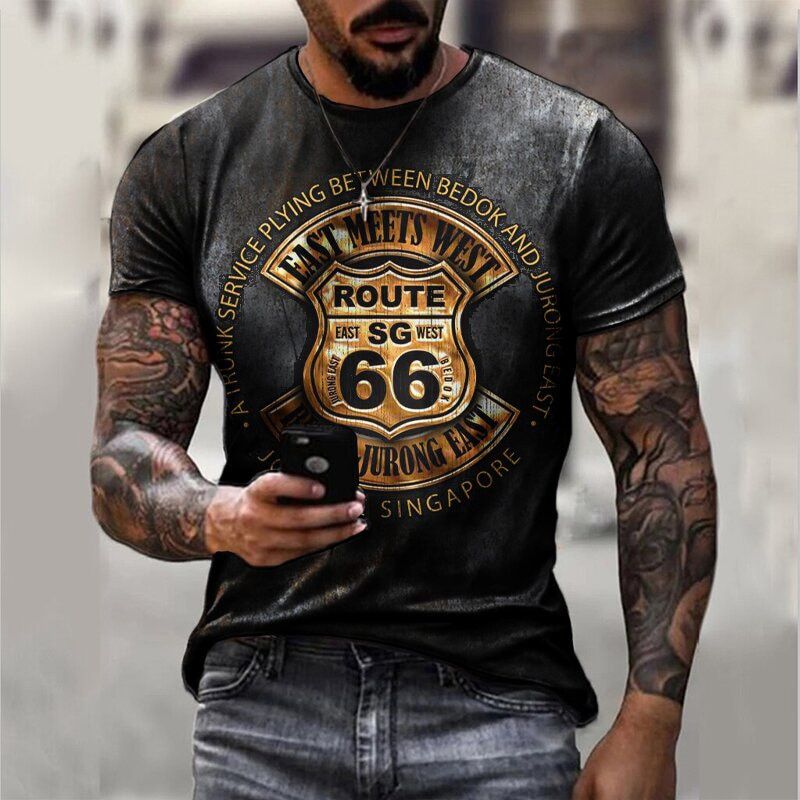 New Mens T Shirt 3d Printed Summer T-shirts Oversized Fashion Clothing O-Neck Tee Tops 2021 Harajuku Casual Short Sleeve Shirts