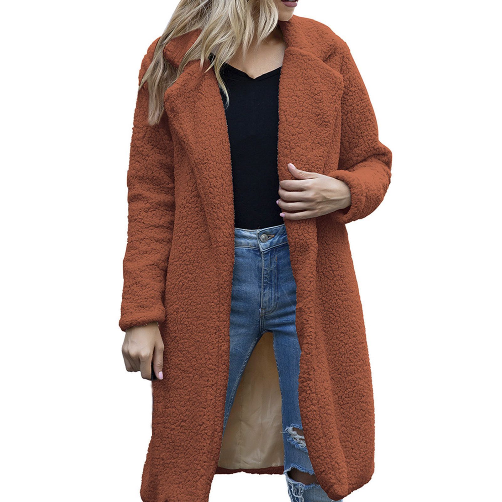 Lady Jacket Solid Color Warm Winter Jacket