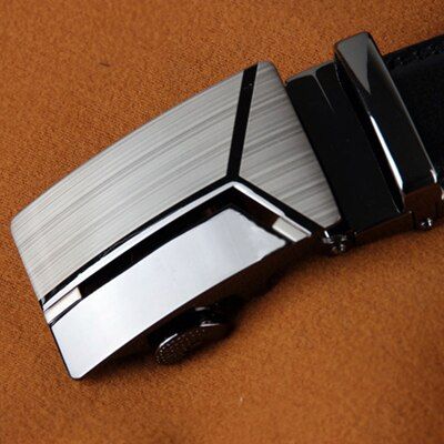 Cody Steel Mens Fashion Belt PU Leather Automatic Buckle Men Black Belt Designer Popular Casual Business Male Belts Luxury