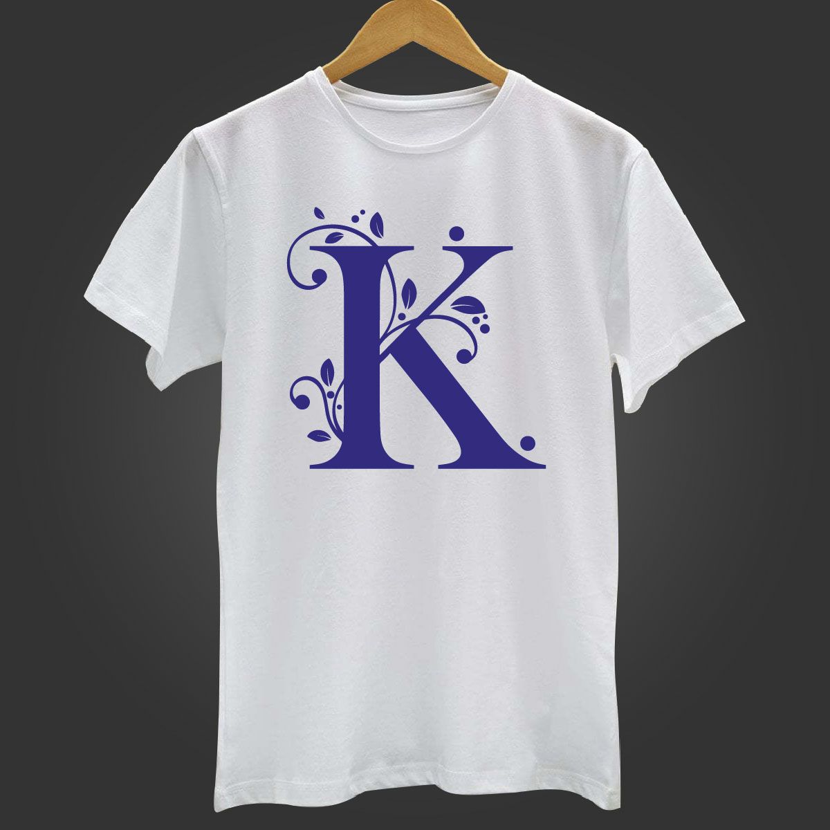 Stylish Synthetic Alphabet T-shirt A to Z - T-Shirt