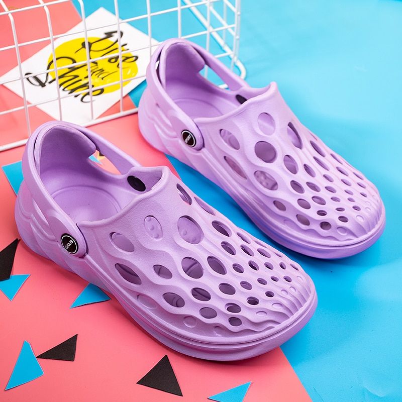 Summer Casual Shoes Men Sandals Soft Mesh Couple Beach Slippers Men Swimming Sandal Foam Runners Comfort Flip-flops Slipper