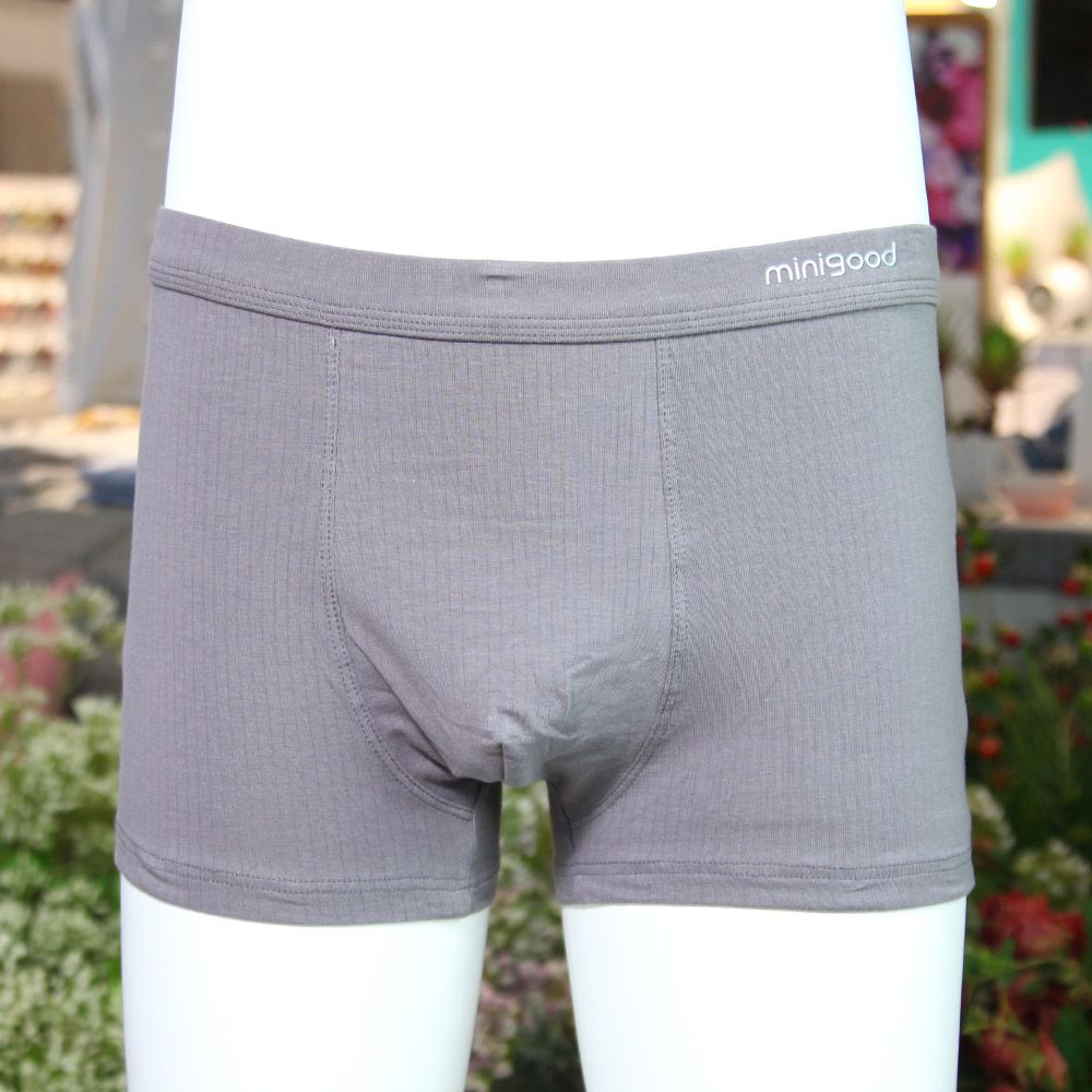 Minigood Solid Color Striped Men's Boxer Briefs
