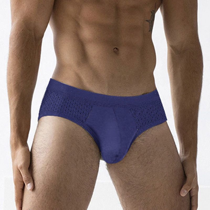 New Cotton Sexy Man's Briefs Underpants Breathable Men's Briefs  Gay Innerwear Gift AD214