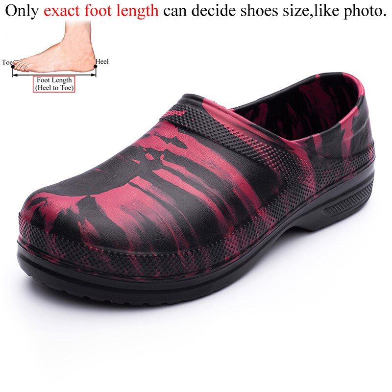 Non Slip Oil Resistant Chef Shoes For Men Kitchen Clogs Cook Work Hotel Restaurant Nursing Waterproof Big Size 49 50