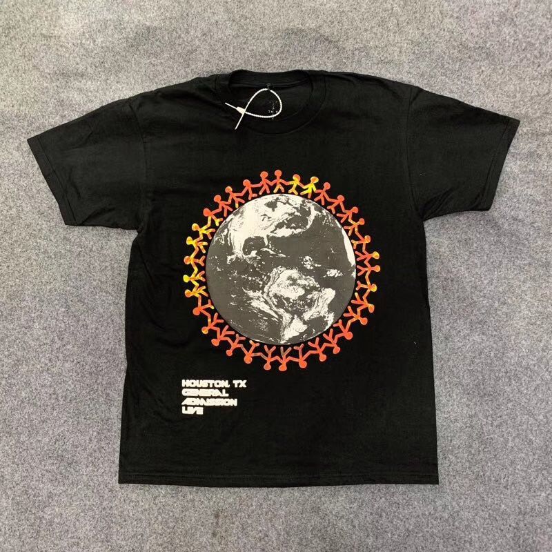 2020ss Travis Scott Look Mom i Can Fly Custom Astroworld T-shirt Men Women Tees