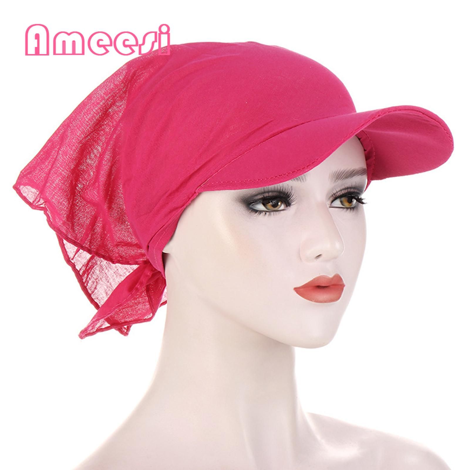 Ameesi Women Hat Decorative Breathable Scarf Cap