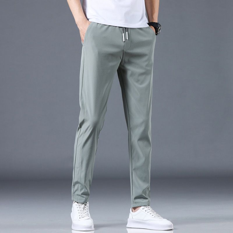 Jantour Autumn Men's Casual Pants Men Trousers Male Pant Slim Fit Work Elastic Waist Jogging Trousers Plus Size 28-38