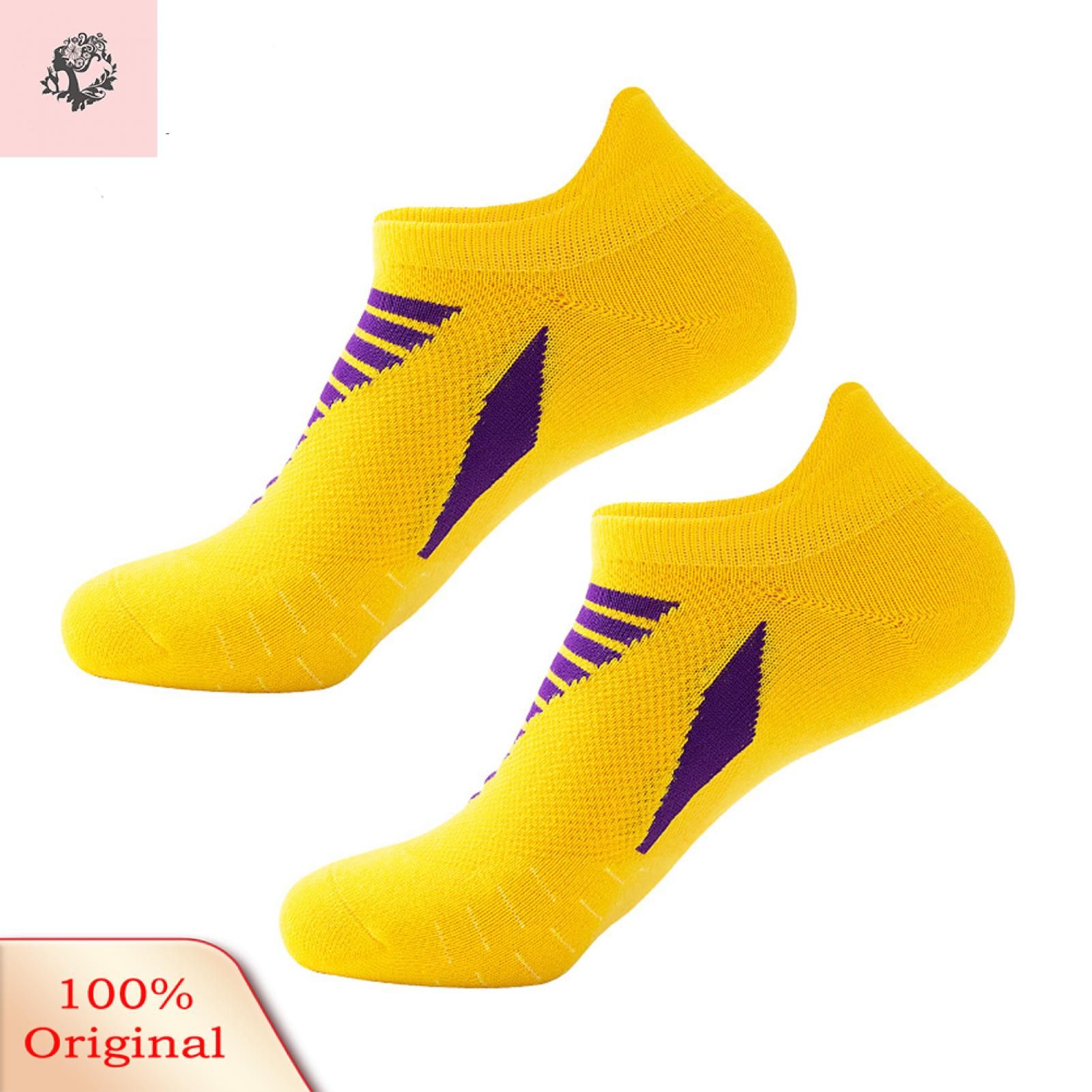Sunnyheart Men Sock Short Tube Contrast Color Non Slip Socks