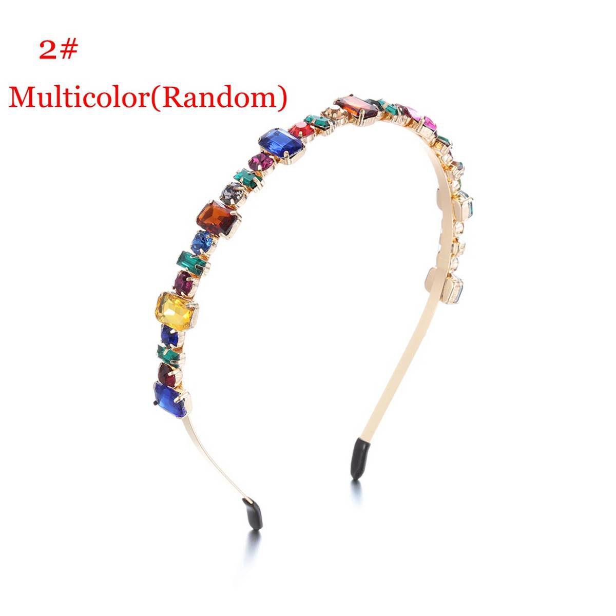 【BestGO】Crystal Gem Baroque HeadbanFor Women Diamond Hair Accessories Pearl Headband for Girls Crown Flower HairbanHead Wrap