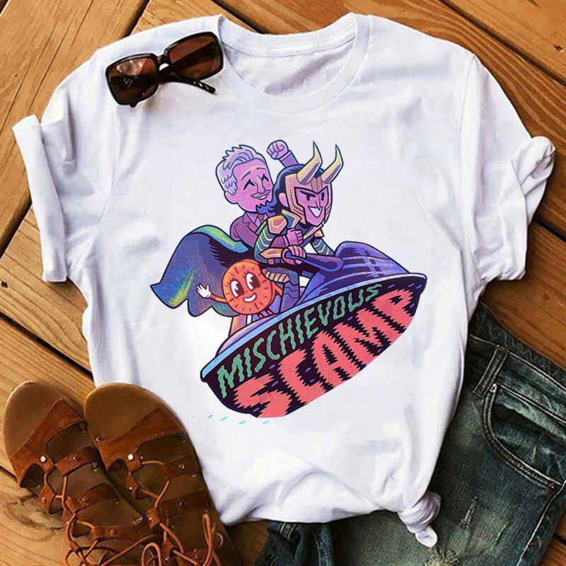 New Marvel Tv Show Loki T Shirt Men God of Mischief Variant Loki Funny Cartoon Croki Graphic Tees Unisex Harajuku T-shirt Male