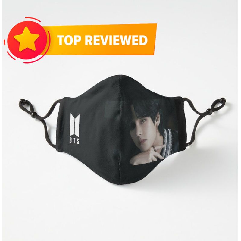 BTS K Pop Group BTS Mask_Six Layer Face Mask Tiktok Mask For Men And Women Gaming Mask With Adjustable Ear Loop And Digital Print Face Mask Graphics Print Anime Mask