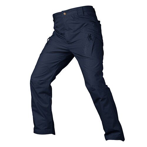 TACVASEN  Pants Mens Navy Multi ckets Rip-stop Cargo Work Pants   Pants Airsoft  Hike Trousers Man