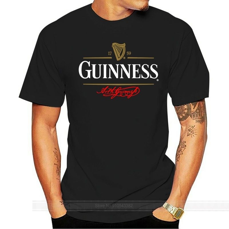 Guinness Vintage Logo Mens T-Shirt women tshirt male brand teeshirt men summer cotton t shirt