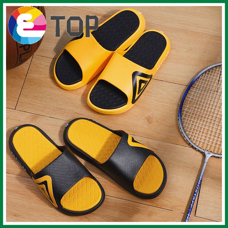 Summer Men Slippers Skin-Friendly Men Beach Indoor Outdoor Wading Flats Shoes
