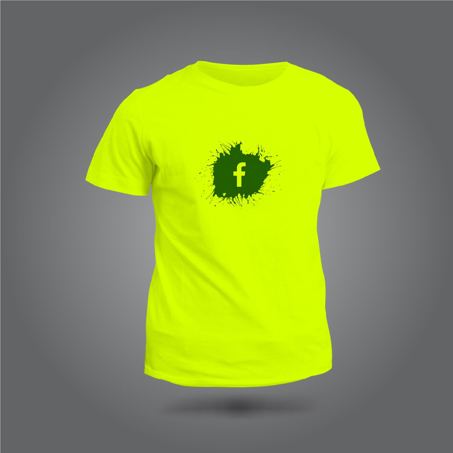 Facebook Logo Design Sleeve Printed T-shirt - T Shirt For Man - T Shirt For Man - T Shirt  - T Sirt