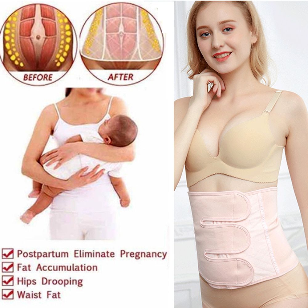 Women Post Partum Body Shaper C-Section After Birth Belt Back Support Belly Wrap Maternity Belly Belt shaper for women