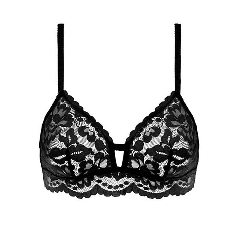 ACOUSMA   Lace Bra Erotic Underwear Lingerie Bralette Brassiere Transparent Women Bra Brief Sets Seamless
