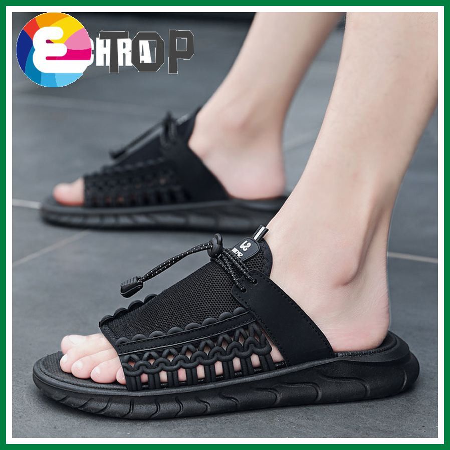 Summer Sandals Men Korean Style Fashion Beach Slippers Big Size 39-45 Non Slip Casual Shoes Men Slides Slippers For Men Shoes