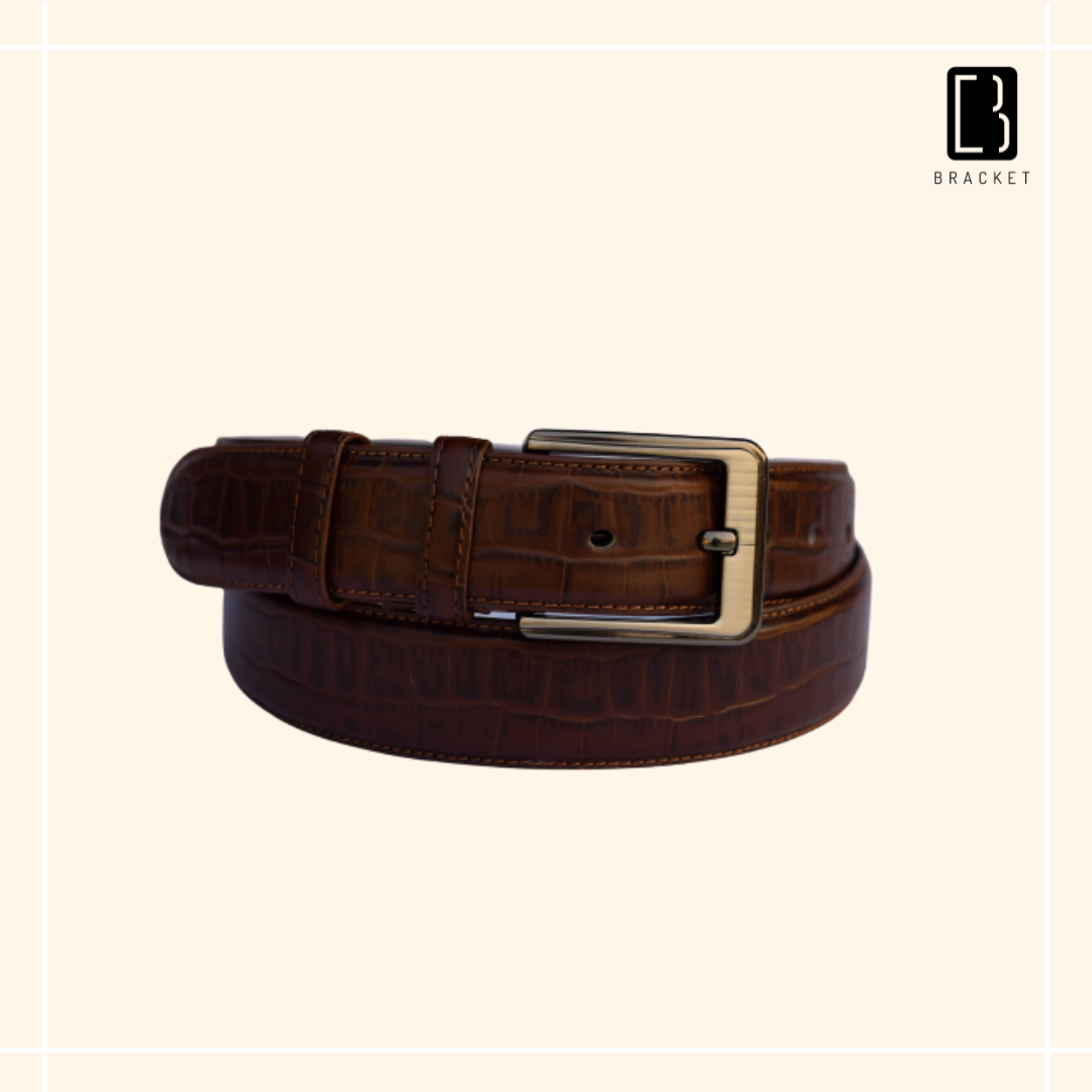 Bracket Leather Belt for Men - BLB 04