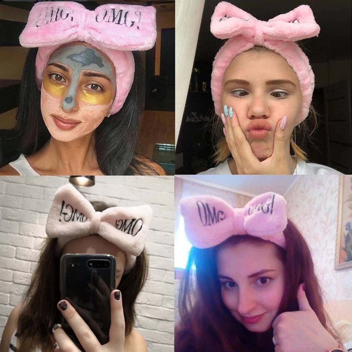 Women Headbands Sports Hair Band For Women Lady Bath Maskk Hair Band - Hair Band - Hair Clip - Hair Band