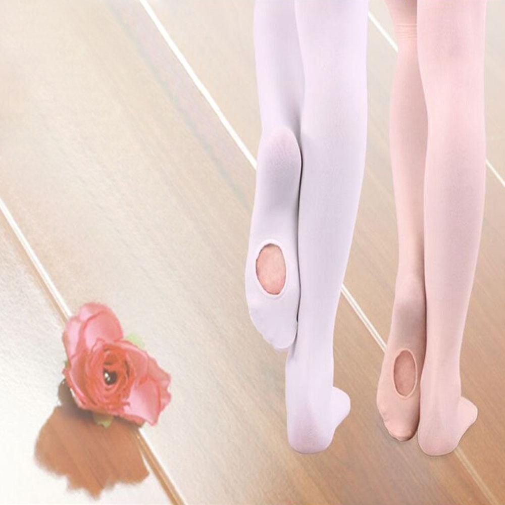 Girls Velvet Dance Sock Pantyhose Professional Ballet Stocking Ballerina Tights