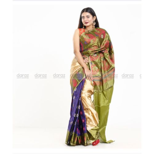 Exclusive Multi Colour Soft Silk Katan Saree for Women