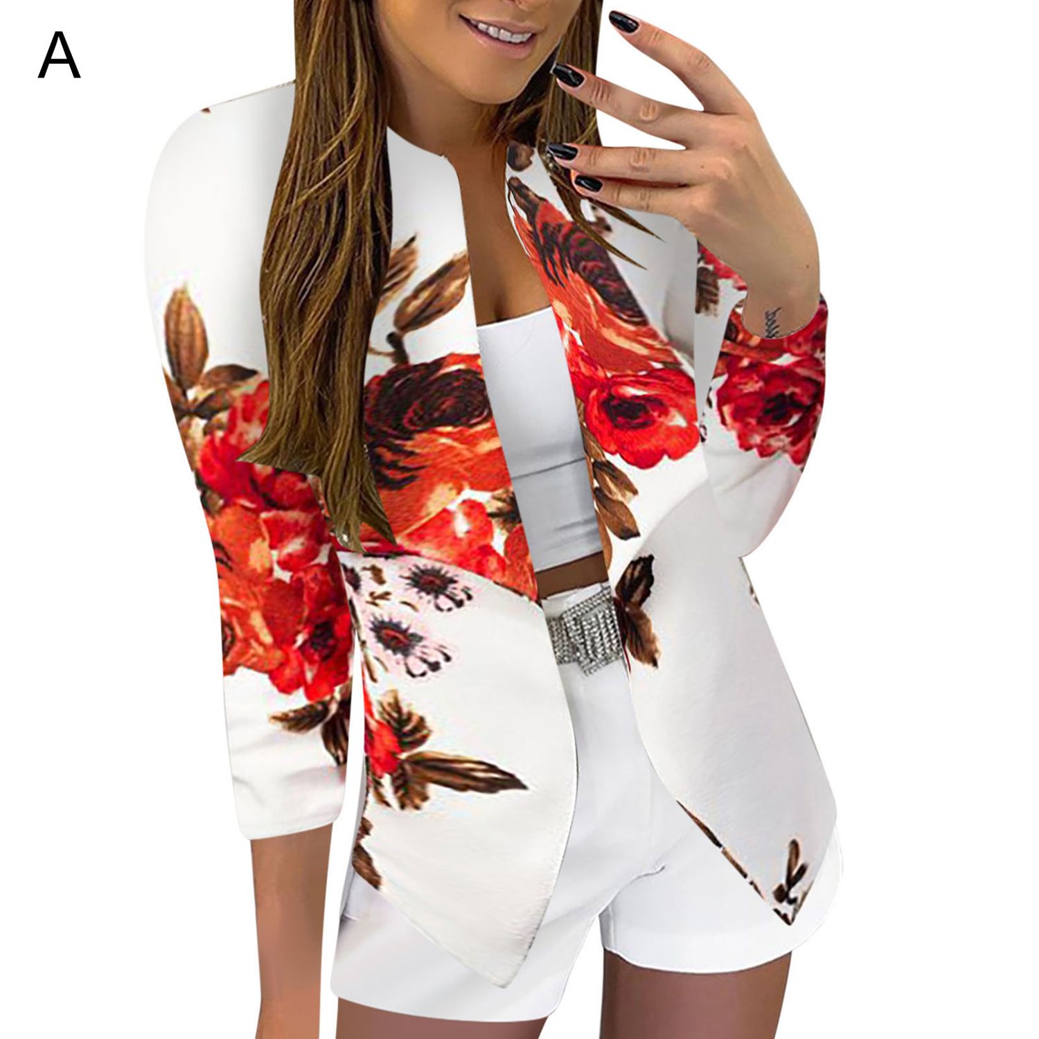 Office Lady Blazer Long Sleeve Slim-fitting Elegant Blazer
