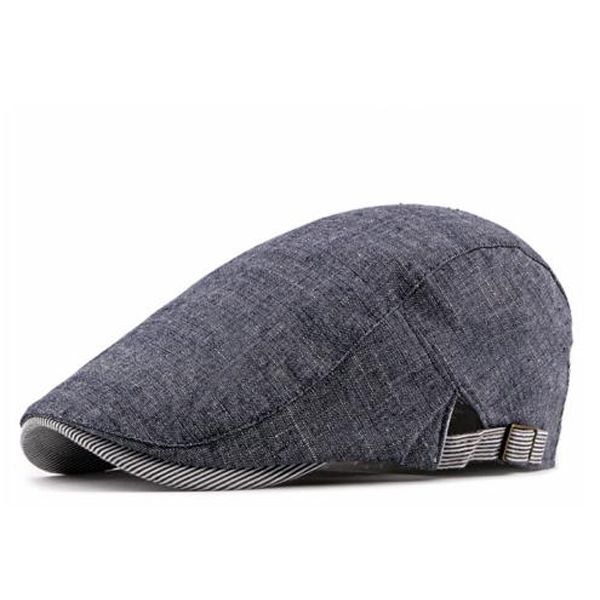 Fashion Men Ivy Cotton Newsboy Gatsby, Golf Driving Cabbie Beret Hat Adjustable Casual Solid 2019 Summer