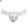 y Women Bowknot Gauze Beads Le Low Rise Panties G-String Thong Underwear