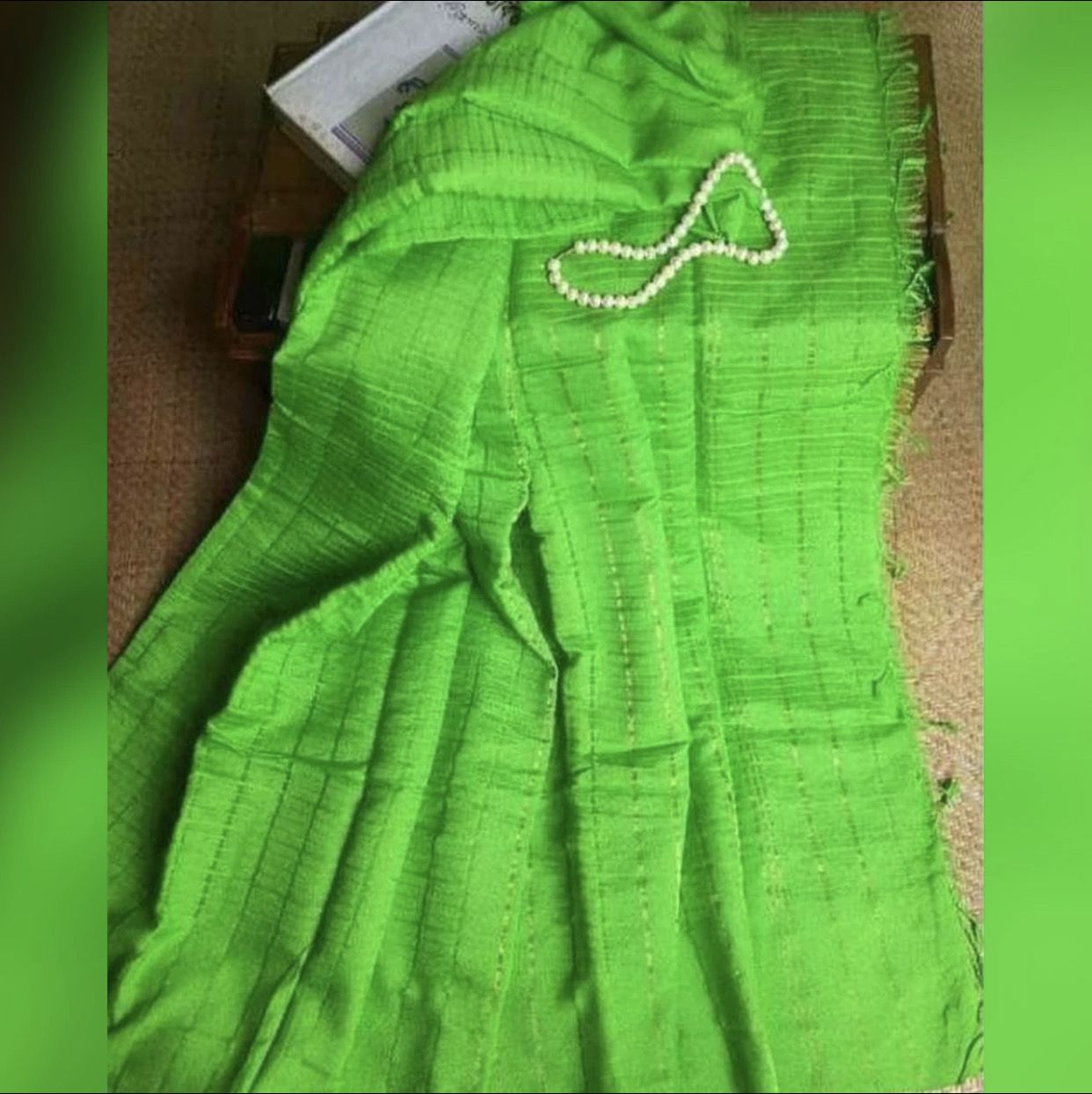 Lemon Half Silk Monipuri Jum Saree for women