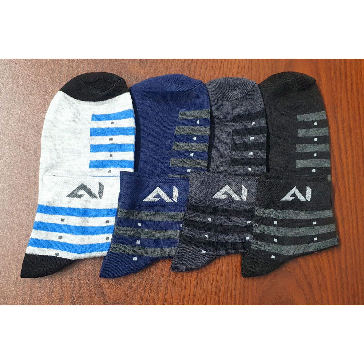 Men's classic 4 pair new Dot stripe short socks