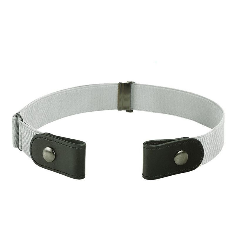 【ALLGOOD】Buckle Free Elastic Women Leather Belt Invisible Belt Adjustable Elastic PU Belt  Belt