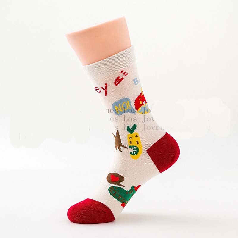 2019 New Product Harajuku Fashion Creative Happy Socks Vintage Illustrations Lovely Pig Streets Trend Socks Calcetines Mujer
