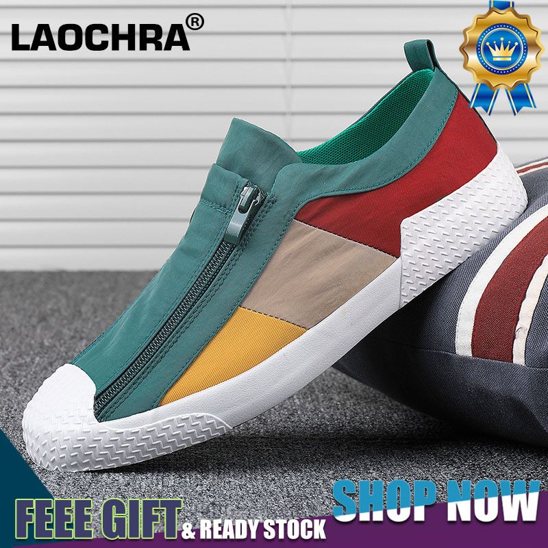 Canvas Shoes Men Fashion Casual Shoes Slip On Men's Sport Shoes Loafers For Men Multicolor Korean Flat Sneakers Men Shoes