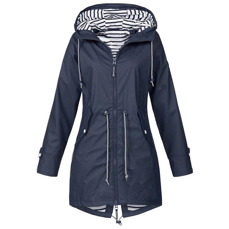 Laamei Women Jacket Coat Waterproof Transition Jacket Outdoor Hiking Clothes Lightweight Raincoat Women's Raincoat
