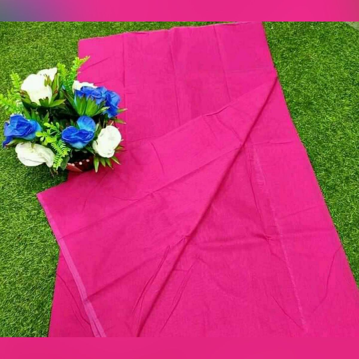 Half Silk Muslin Than Sari For Women