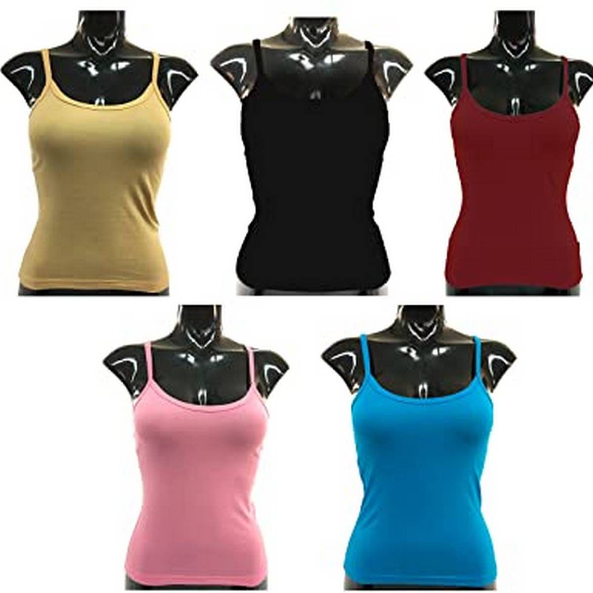 Ladies Cami Dress multi color - 5 pics set