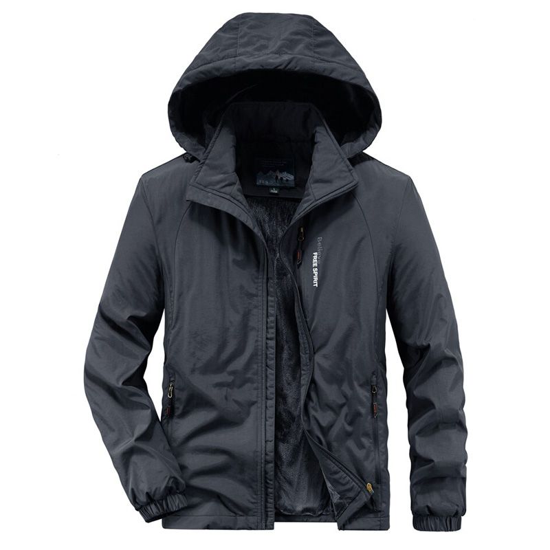 Winter Parkas Men Warm Streetwear Casual Windbreaker Plus Velvet Bomber Jacket Detachable Hat Hooded Male Cotton-Padded Coats