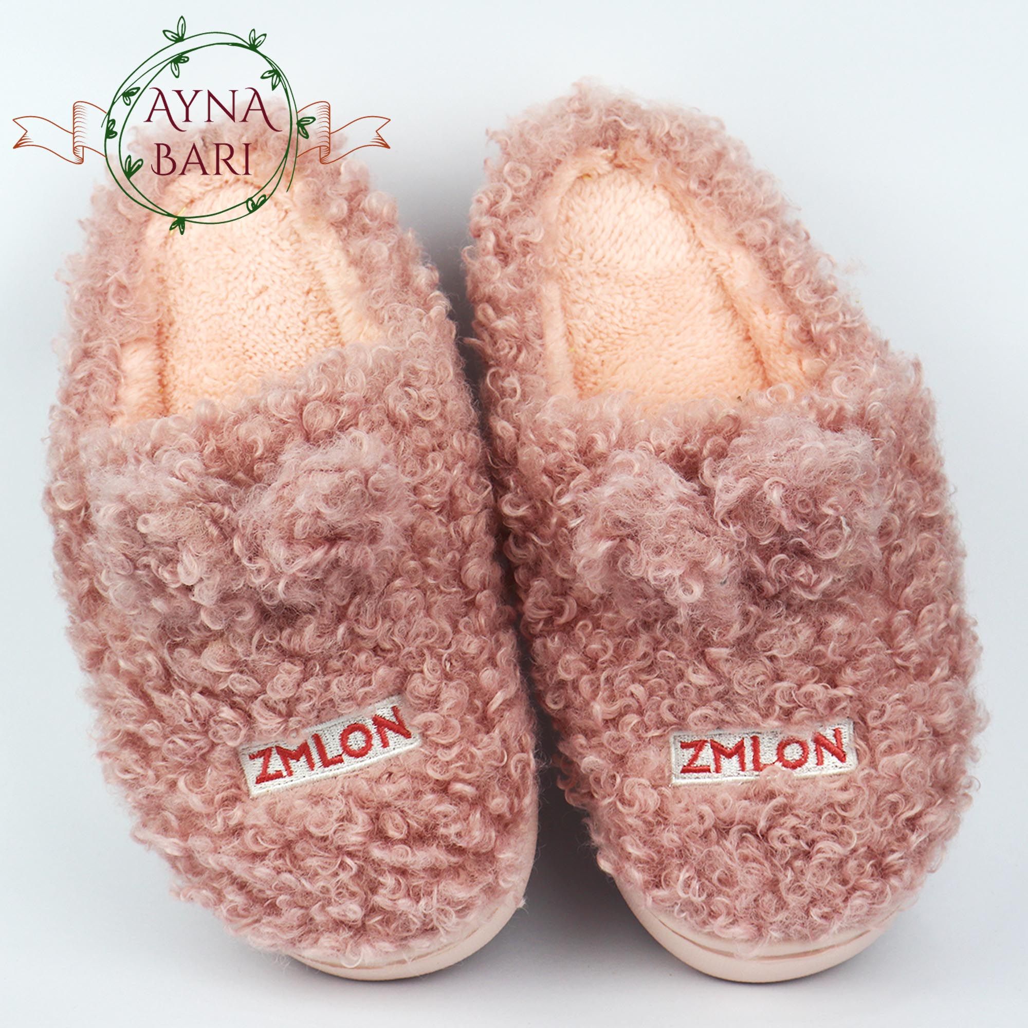 Indoor Warm Fleece Slippers | Room Slipper | Sheep Cotton slipper | Slipper for Girls |  Ladies Girls Cartoon Winter Soft Cozy Booties Non-slip Plush Slip-on Shoes | Room Slipper For Girls | New Collection | Posh Wool Slipper [Handicraft Shop]