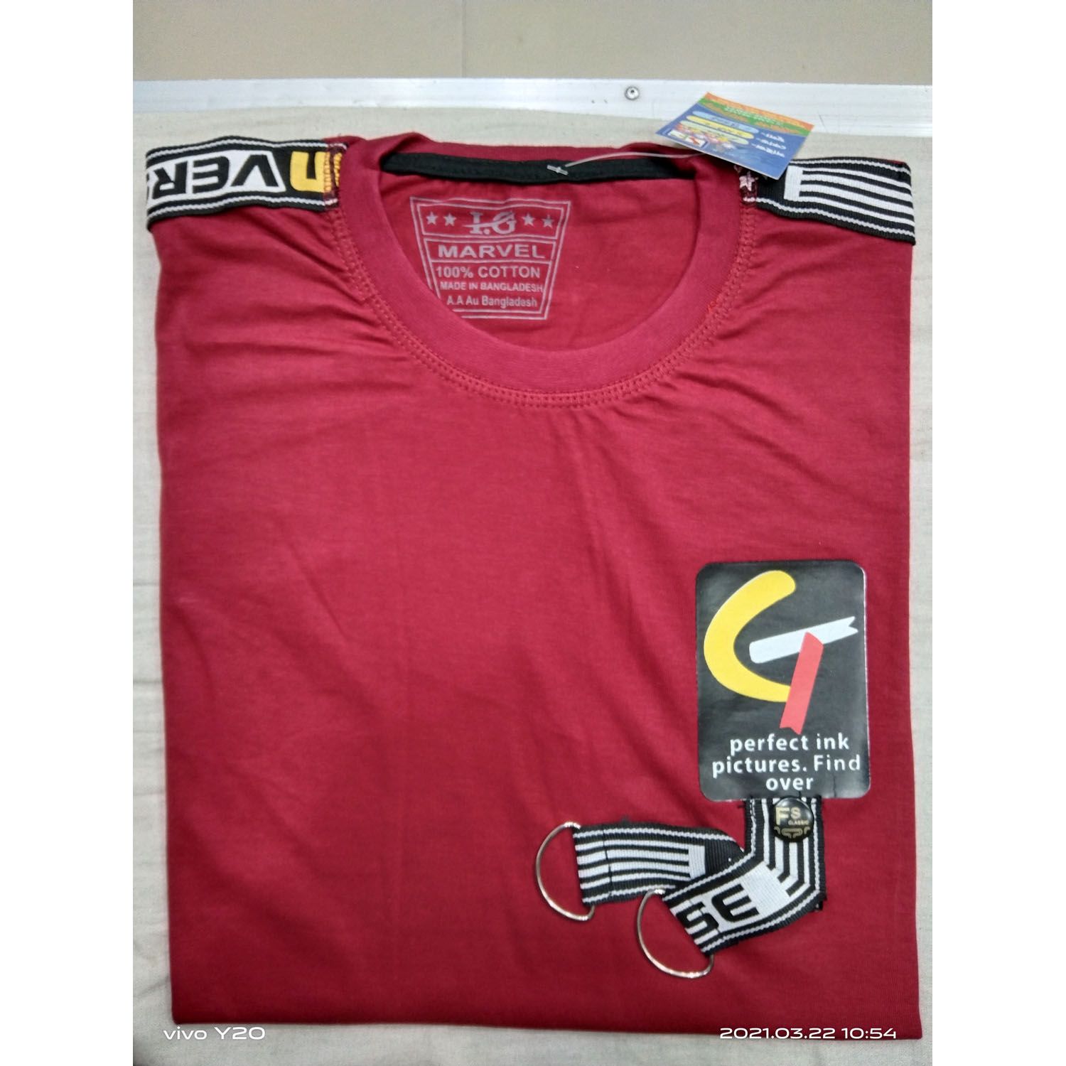 Red Color T-Shirt for Men