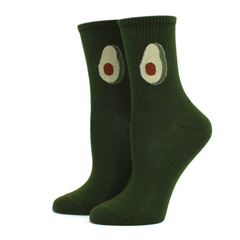 cartoon animal socks kawaii cute meias divertidas funny korean style women fruit Funny expression skarpetki femme chaussettes