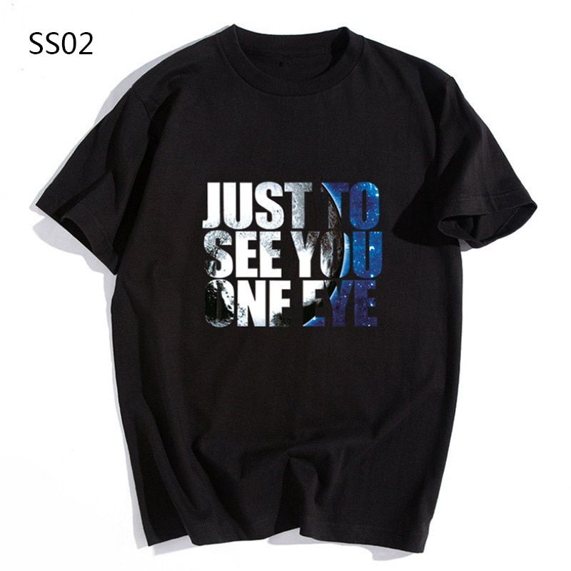 summer new product fashion color gradient T-shirt with white background lacquer light Harajuku top fashion men's tops
