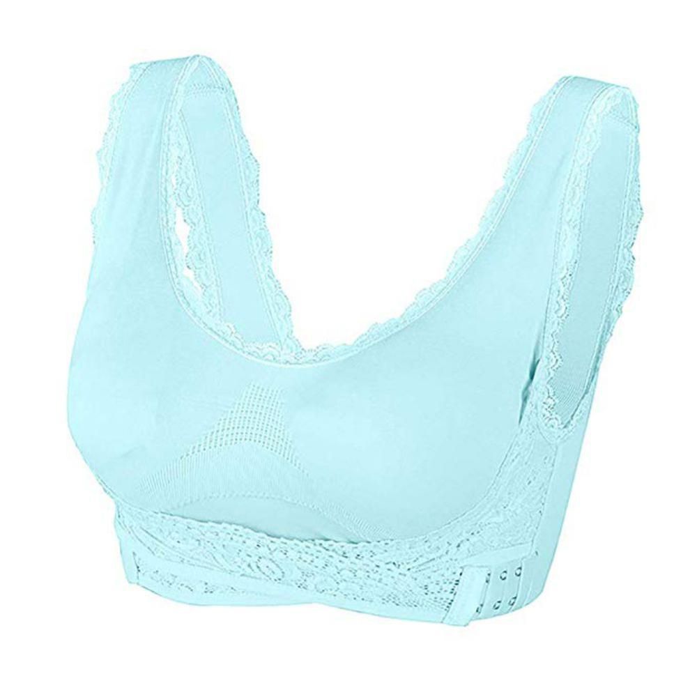 2019 Explosion Comfortable Solid Color  Cross Side Buckle Without Rims Gathered Sports Underwear Sleep Bra